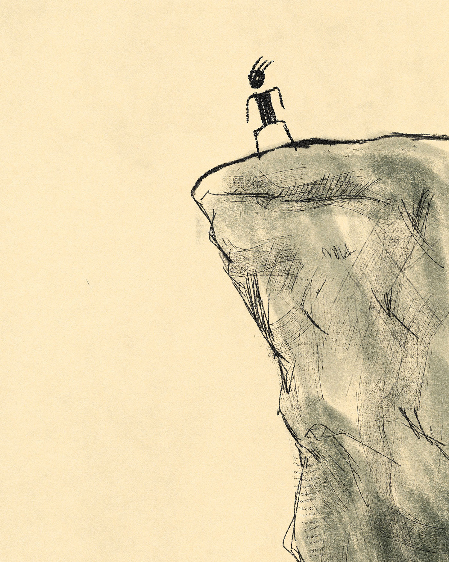 A still illustration of a cliff.