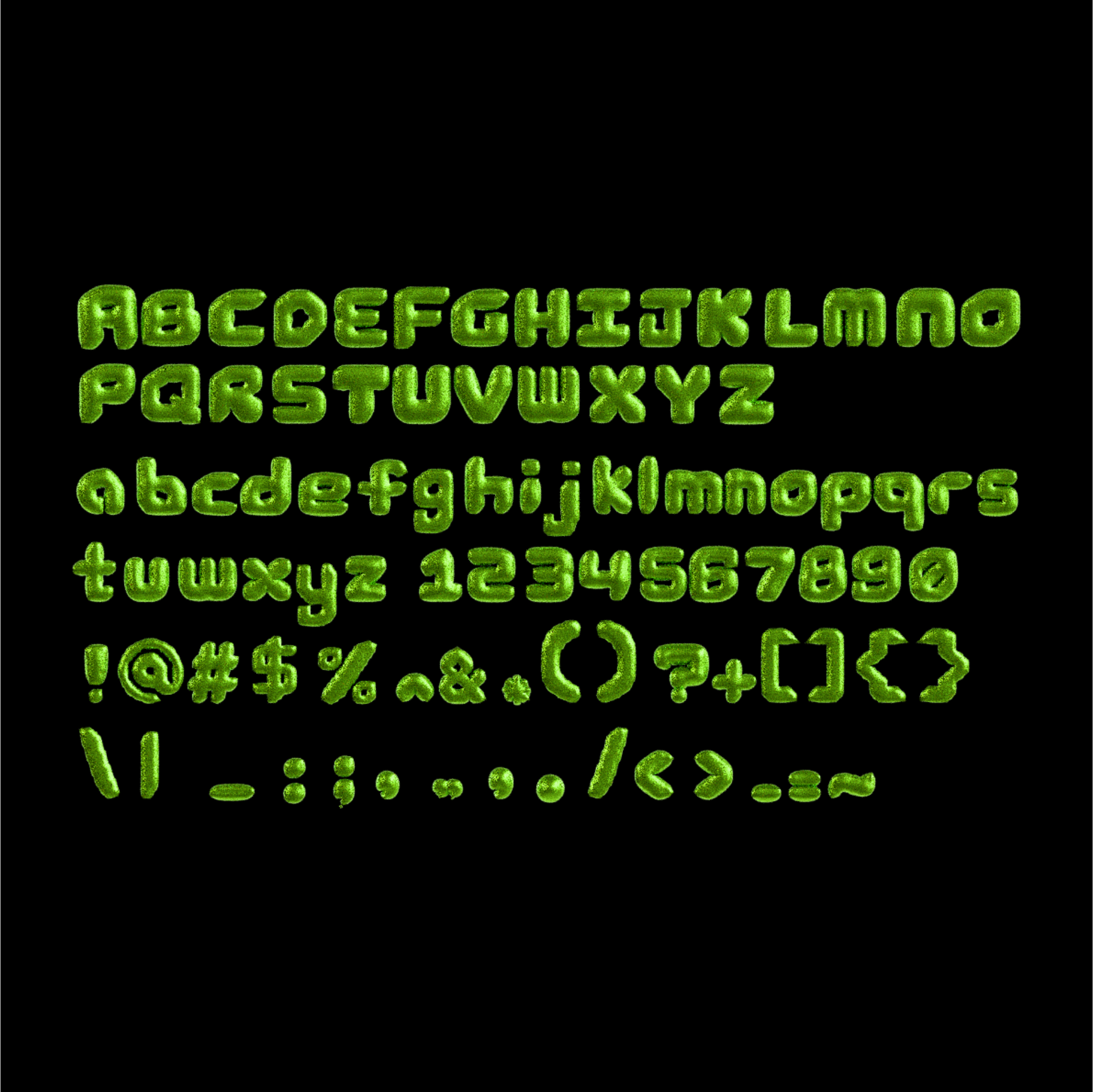A sample of a display typeface